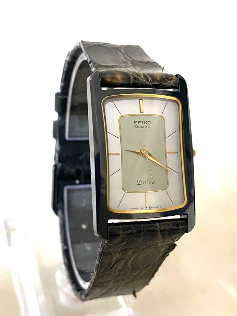 SEIKOドルチェDOLCHE メンズ 腕時計ホワイト 文字盤 SS セラミック