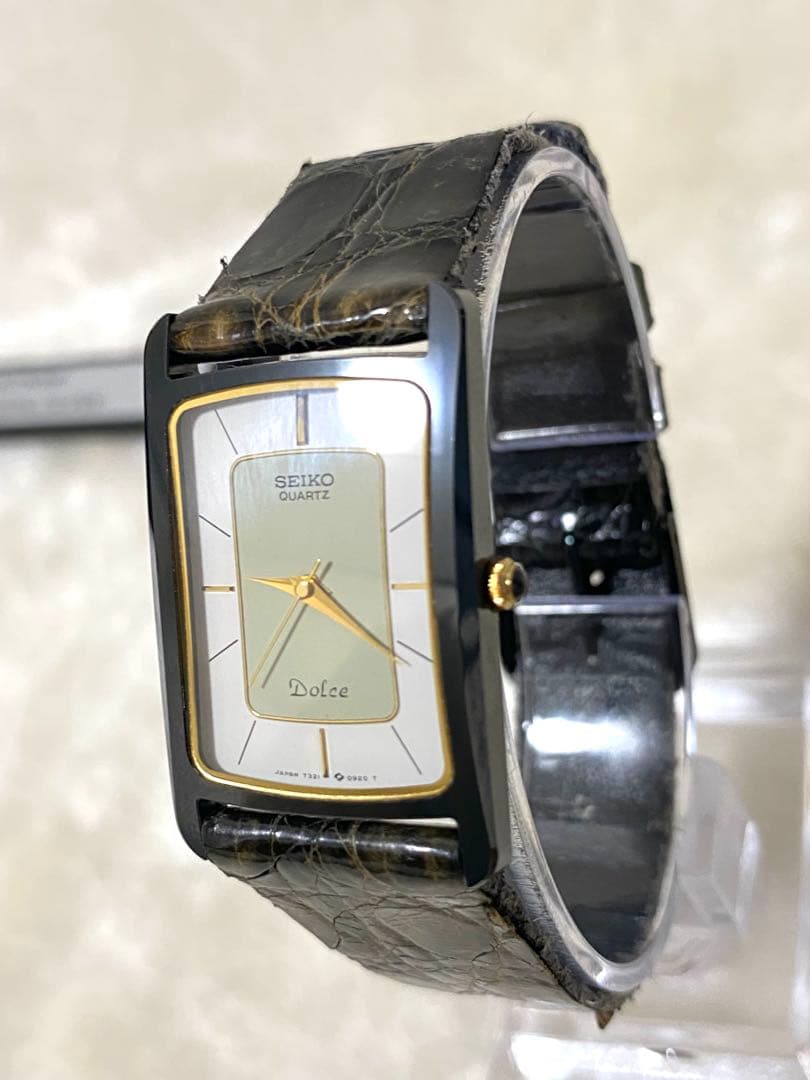 SEIKOドルチェDOLCHE メンズ 腕時計ホワイト 文字盤 SS セラミック