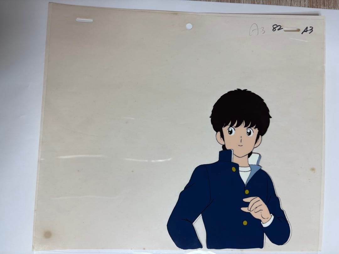 【当時物】タッチ 上杉達也 セル画／制服姿／背景なし／アニメ制作資料