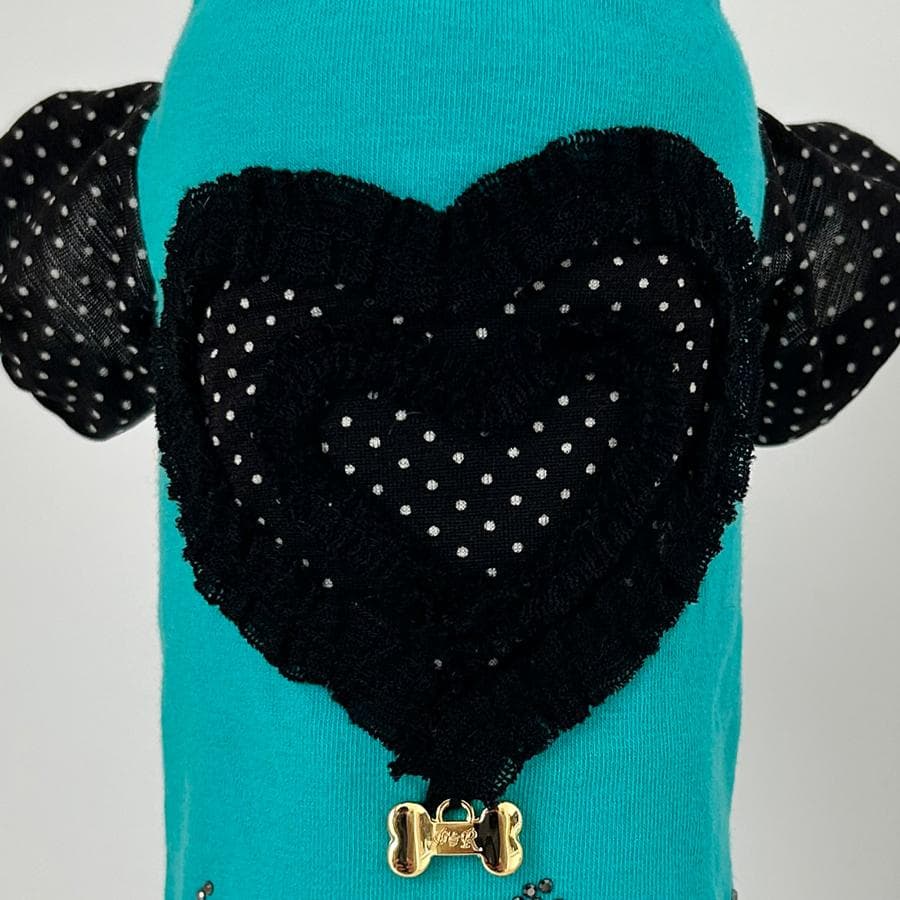 Fifi&Romeo フィフィ＆ロメオ 【XS】水玉ドットハートカットソー