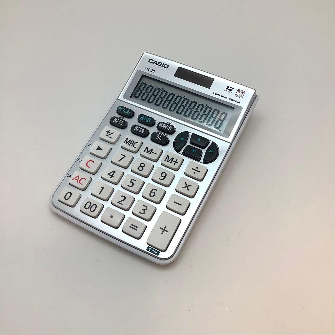 テンキー電卓 カシオ CASIO MZ-20 テンキー 電卓 MZ-20-SR - メルカリ
