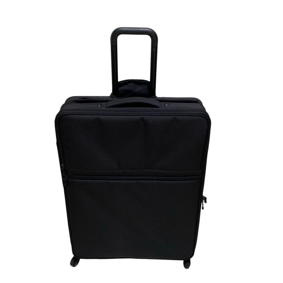 無印良品 半分の厚みで収納できるソフトキャリーケース（XL） 黒