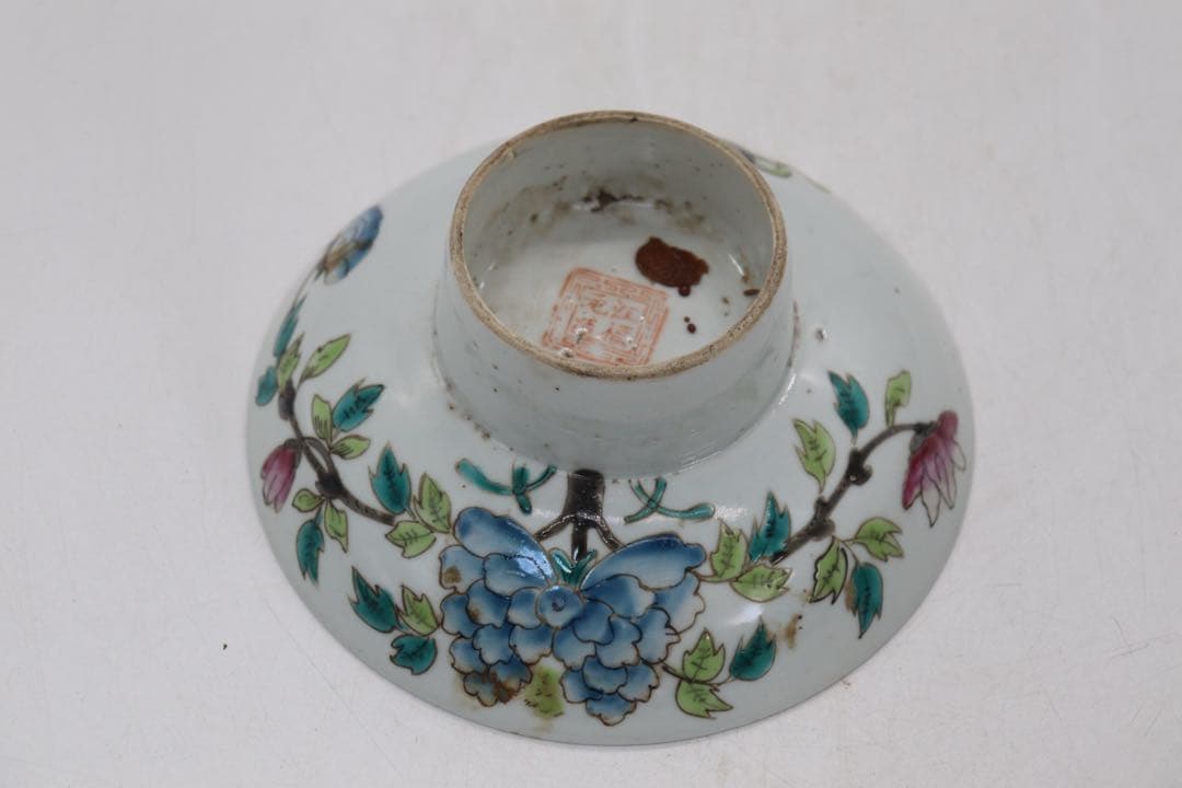 中国 清時代 粉彩 花卉紋高台皿 送料込み250529 - メルカリ