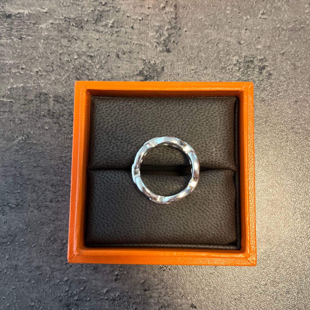 エルメス　シェーヌダンクル　アンシェネ　PM シルバー　リング