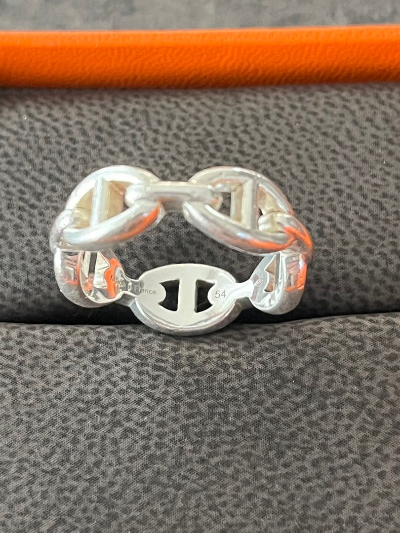 エルメス　シェーヌダンクル　アンシェネ　PM シルバー　リング