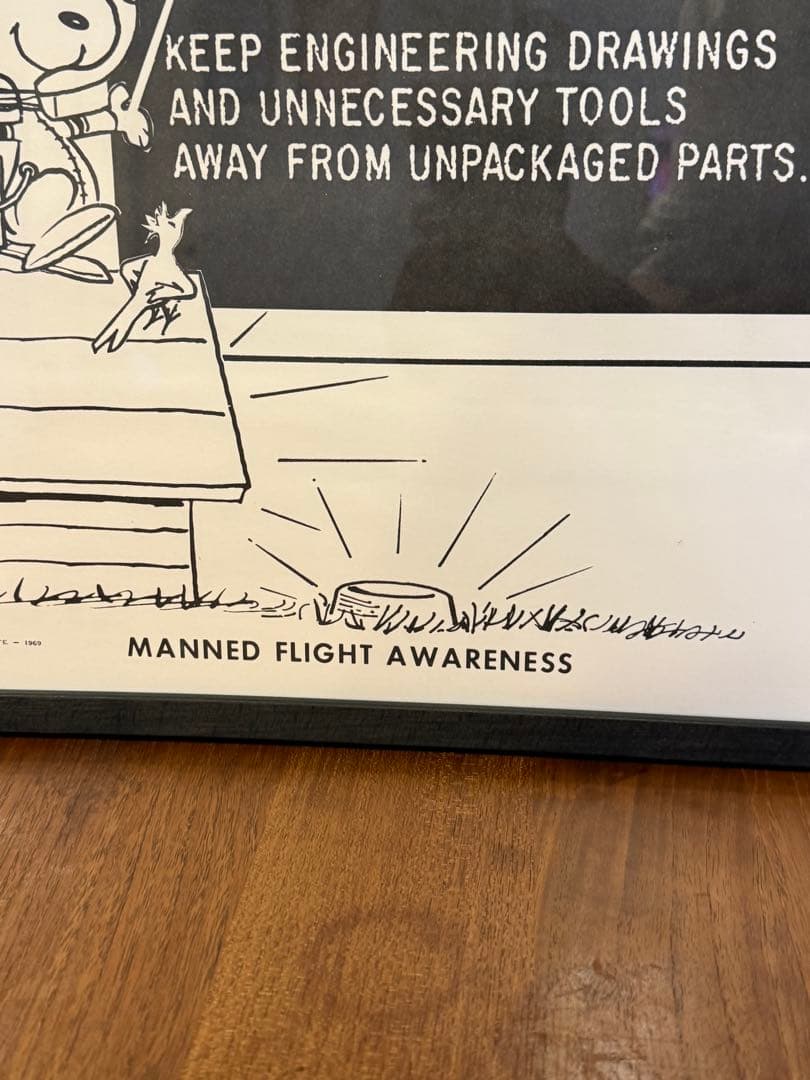 snoopy アストロノーツ NASA ヴィンテージ シルクスクリーン ポスター