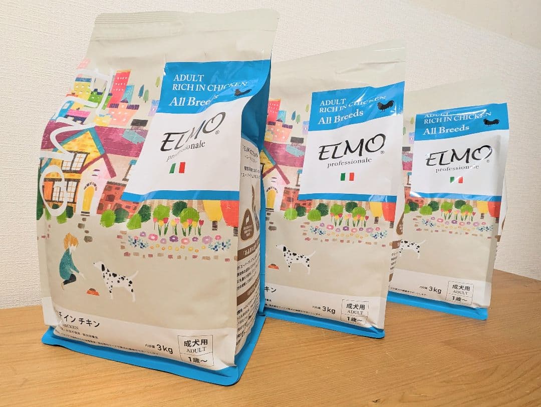 ELMO ドッグフード チキン 3kg x 3 (9kg) - メルカリ