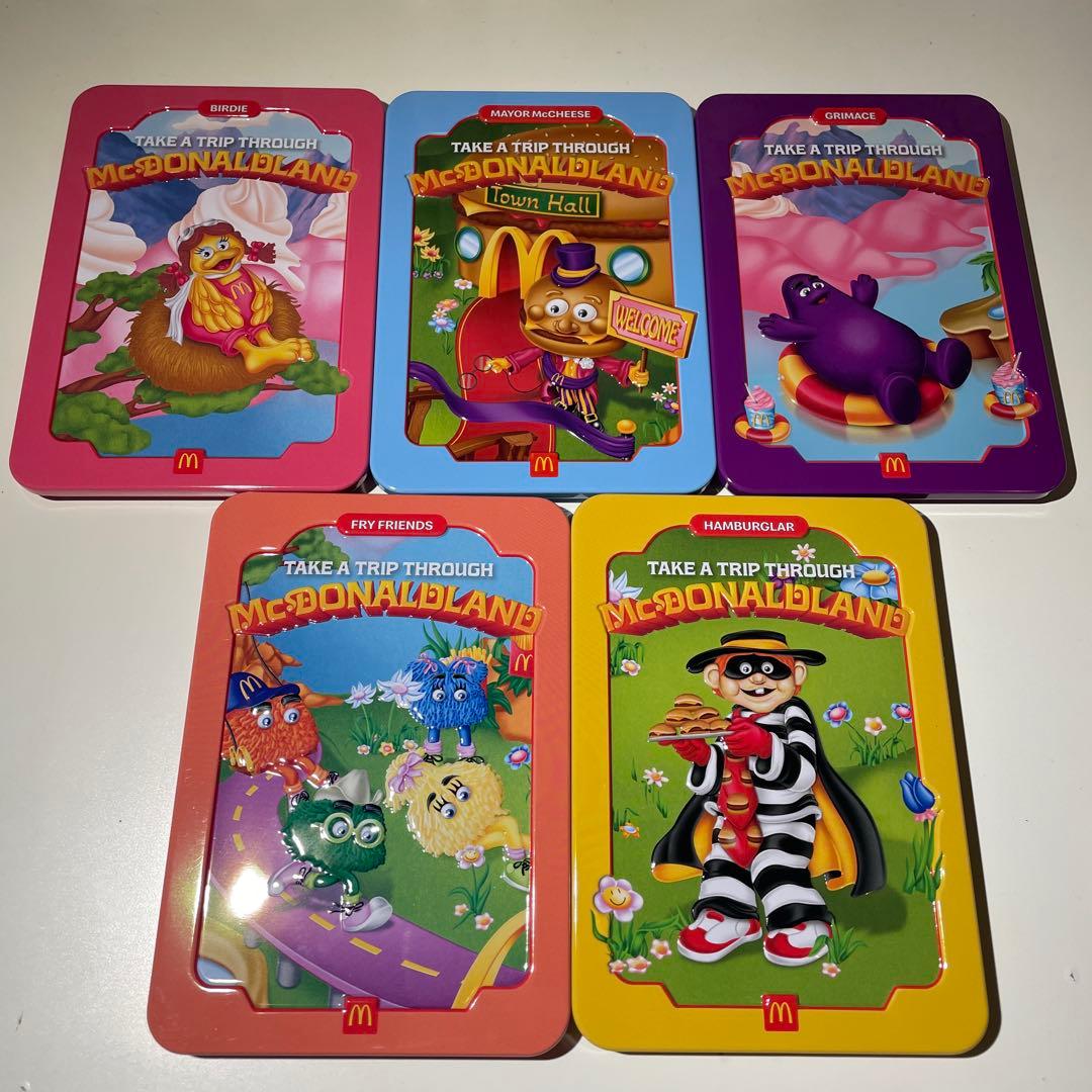 マクドナルドランド 海外限定 ハッピーミール 5缶セミコンプリート 外