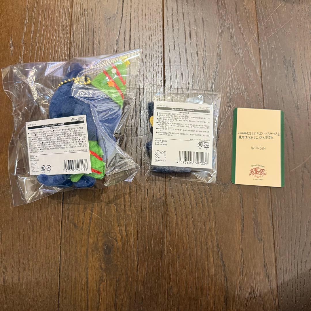 RIIZE 109 ポップアップ マスコットキーホルダー 指人形 ウォンビン