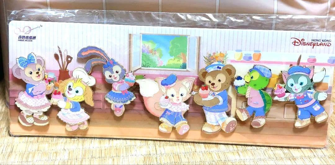 【非売品　香港ディズニー限定】ダッフィー&フレンズ　年パス　ピンバッチ 香港ディズニーランド 年パス特典 ダッフィーアンドフレンズ 限定