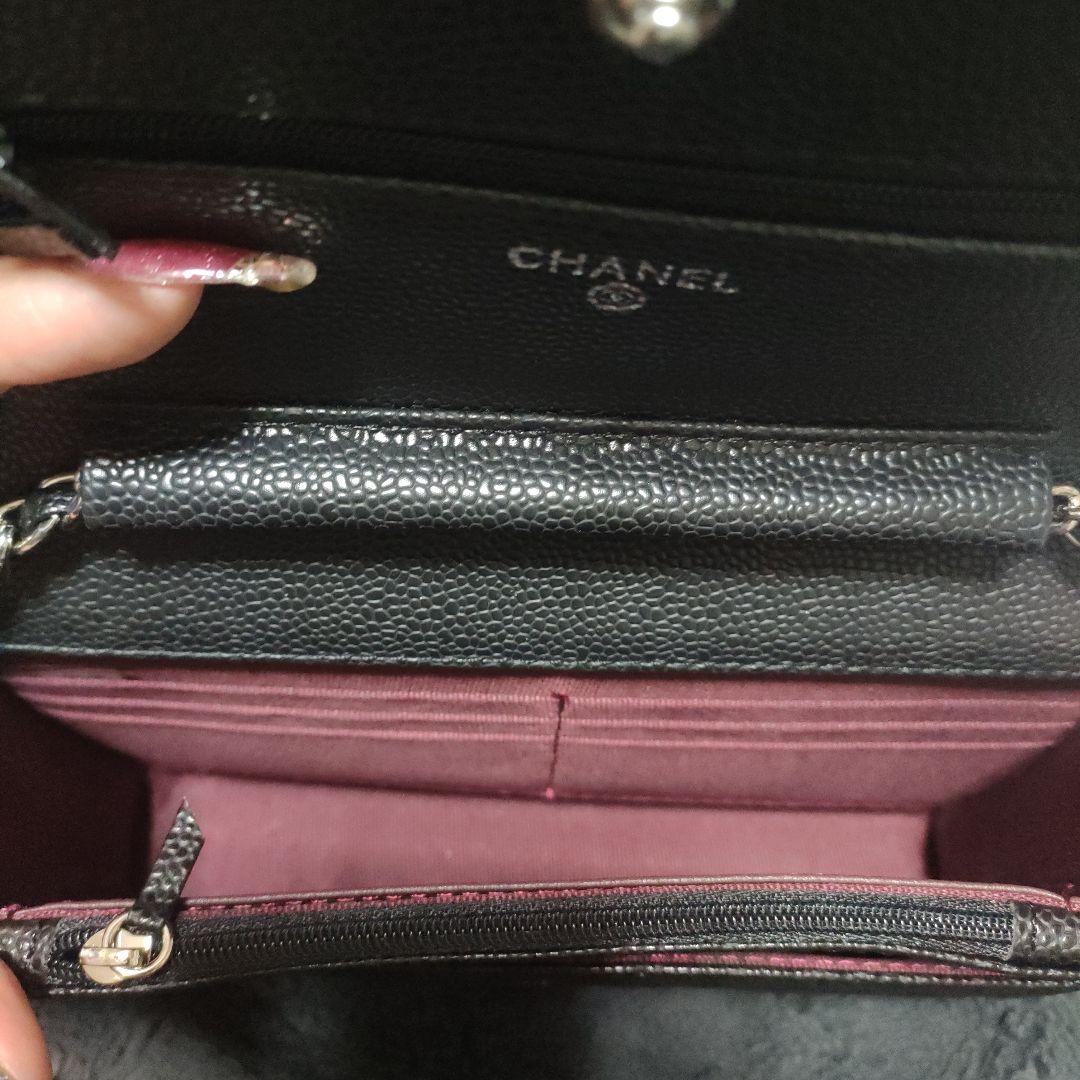 CHANEL ウォレットチェーンショルダー ノベルティ シルバー