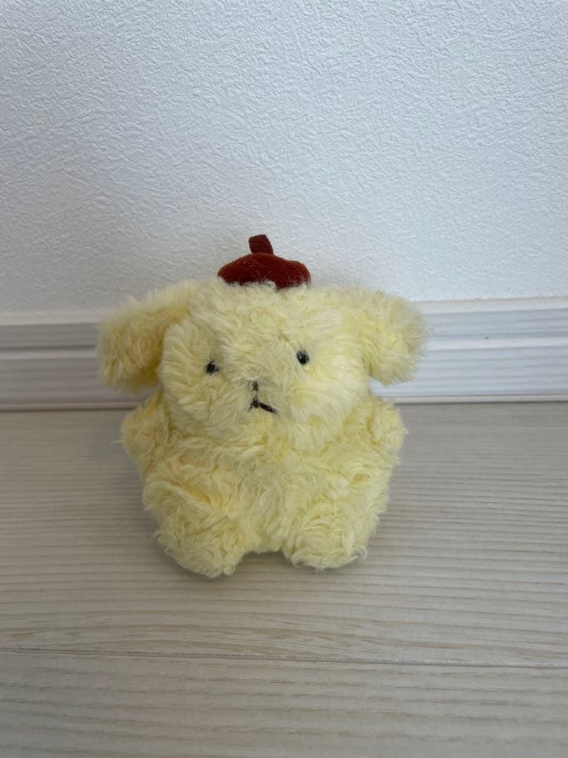 サンリオ　ポムポムプリン　ぬいぐるみ　当時物　平成 ポムポムプリン ぬいぐるみ 初期 平成レトロ レア 1996年 初期