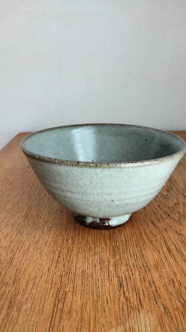 十三代亀井味楽 高取白釉茶盌 共箱 永田宗伴書付 高取焼 茶碗 茶道具