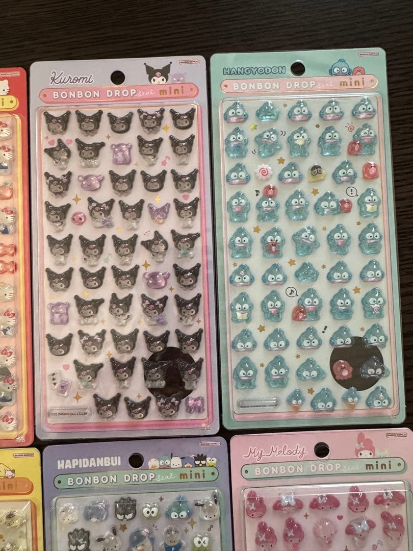サンリオ ボンボンドロップシールミニ 8種 コンプ