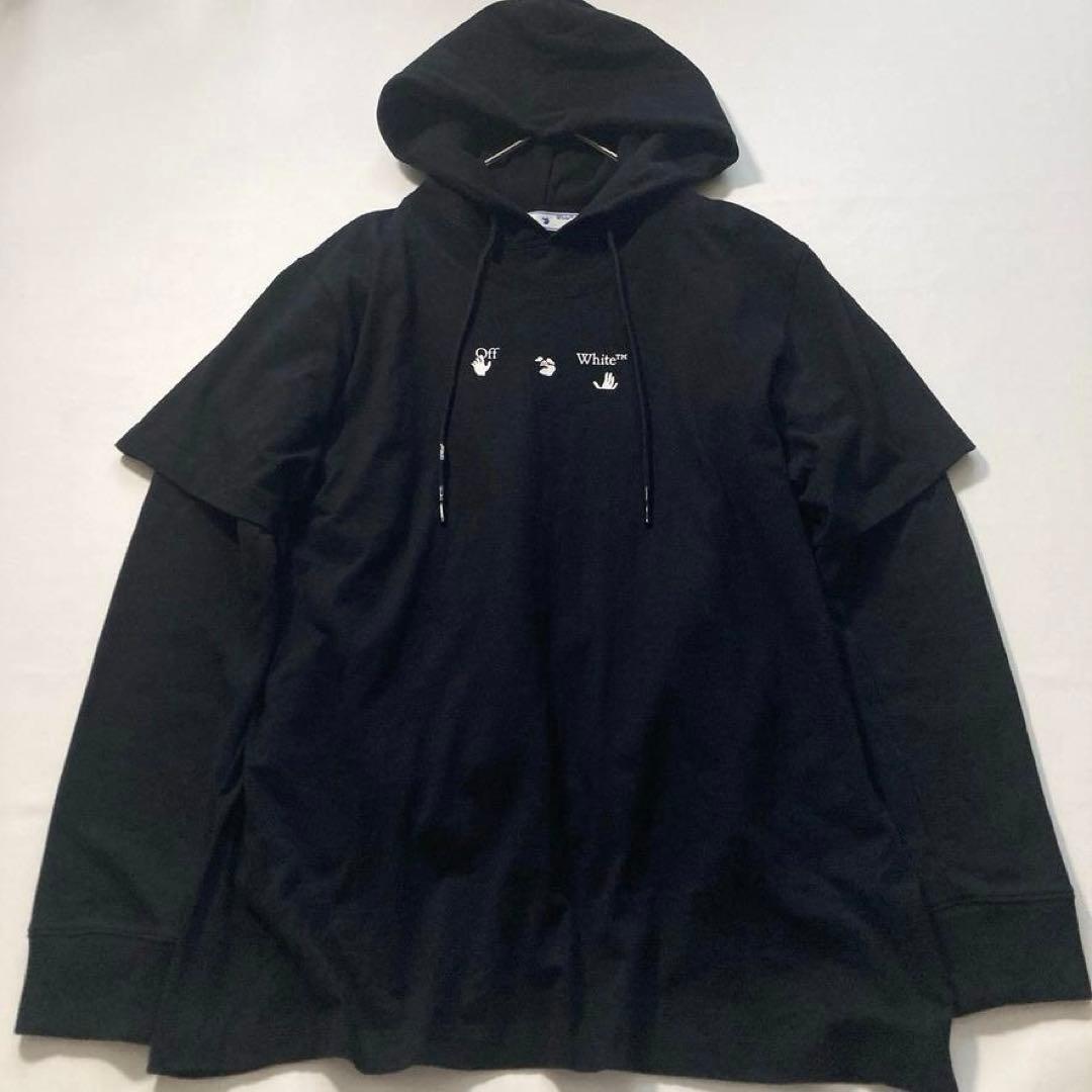 【希少/大人気】オフホワイト グラフィックアロー ブラック XL相当 正規品