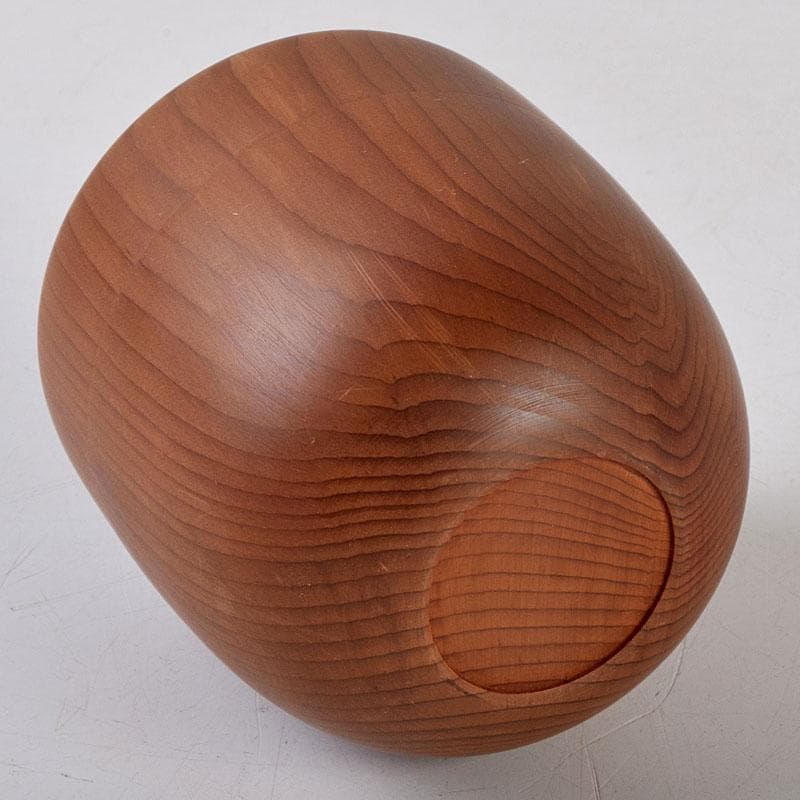 茶道具 飛騨一位一刀彫 十代 飛騨甚五郎 村山群鳳作 棗 共箱 V 8778