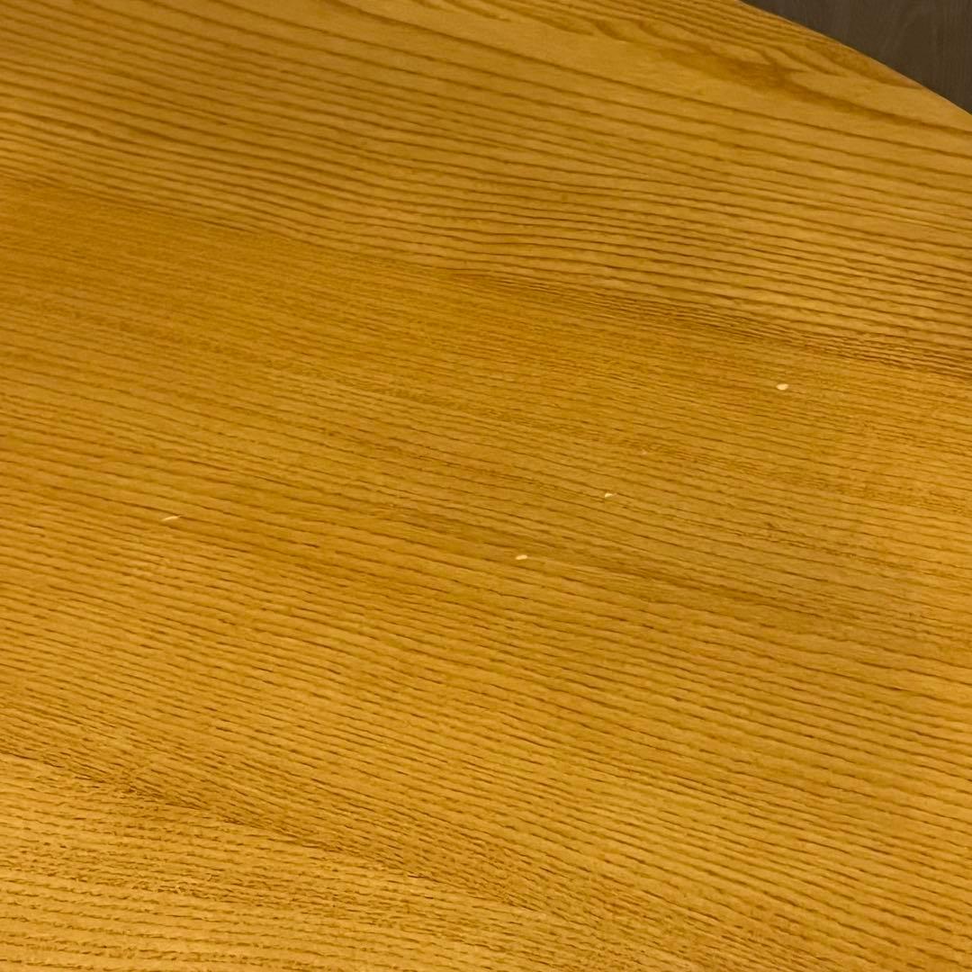ラウンド ダイニング テーブル ナチュラル スチール 丸 円形 72cm