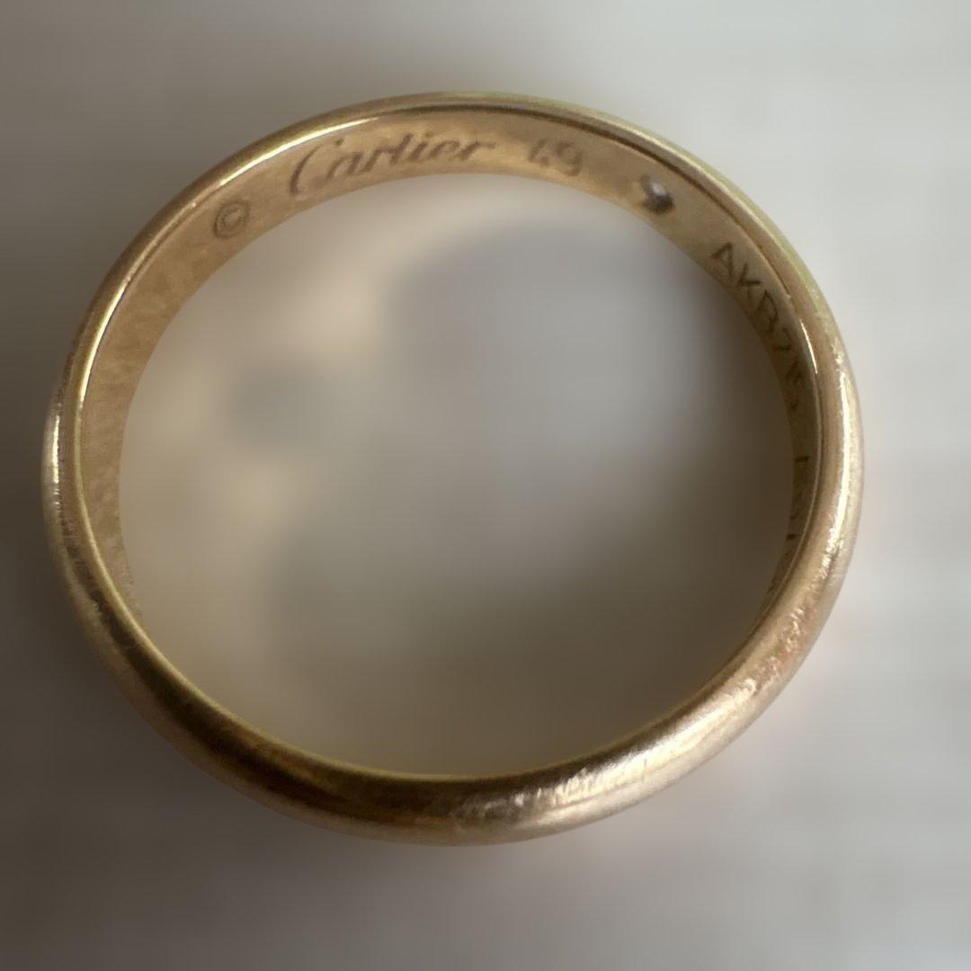 Cartier ゴールドリング サイズ49 ダイヤモンド付き