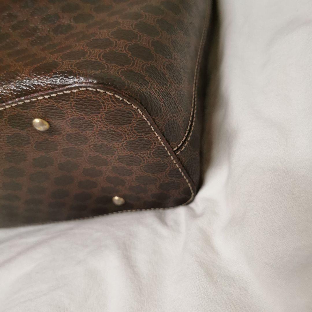 セリーヌ ショルダーバッグ PVC レザー サークル金具 マカダム