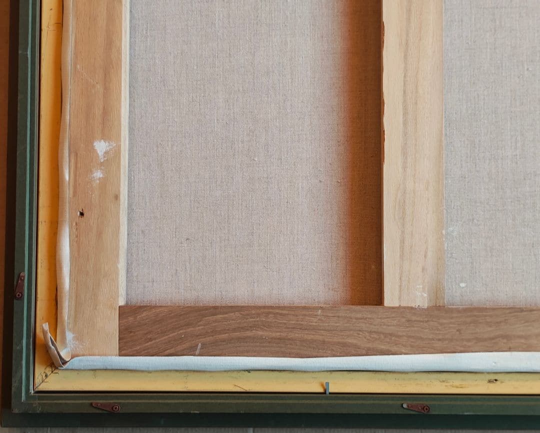 【送料込】特大F30号 プロヴァンス風景画 油彩画＆額縁セット /大型アート