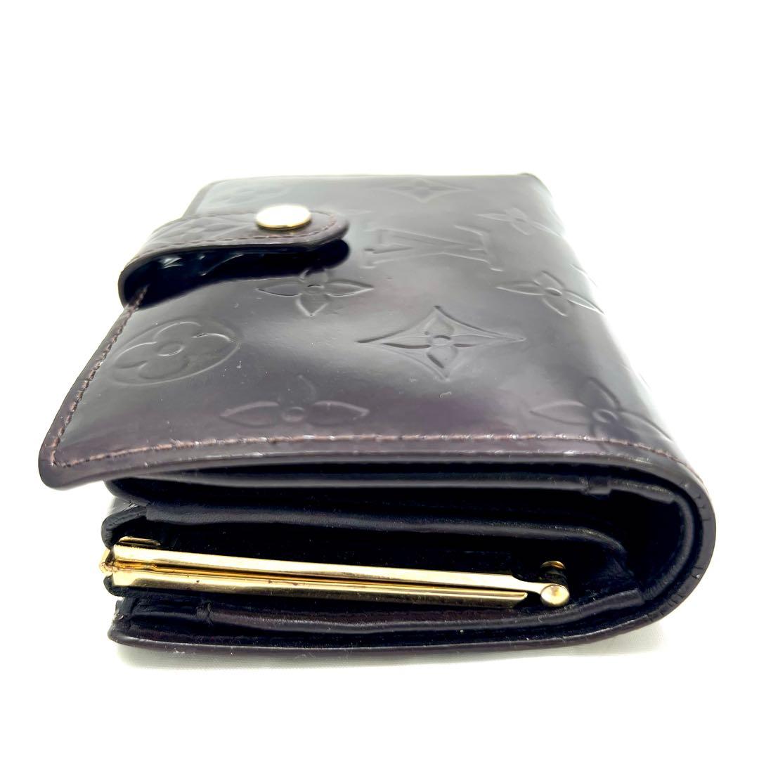 ルイヴィトン ヴェルニ ポルトフォイユ ヴィエノワ アマラント がま口