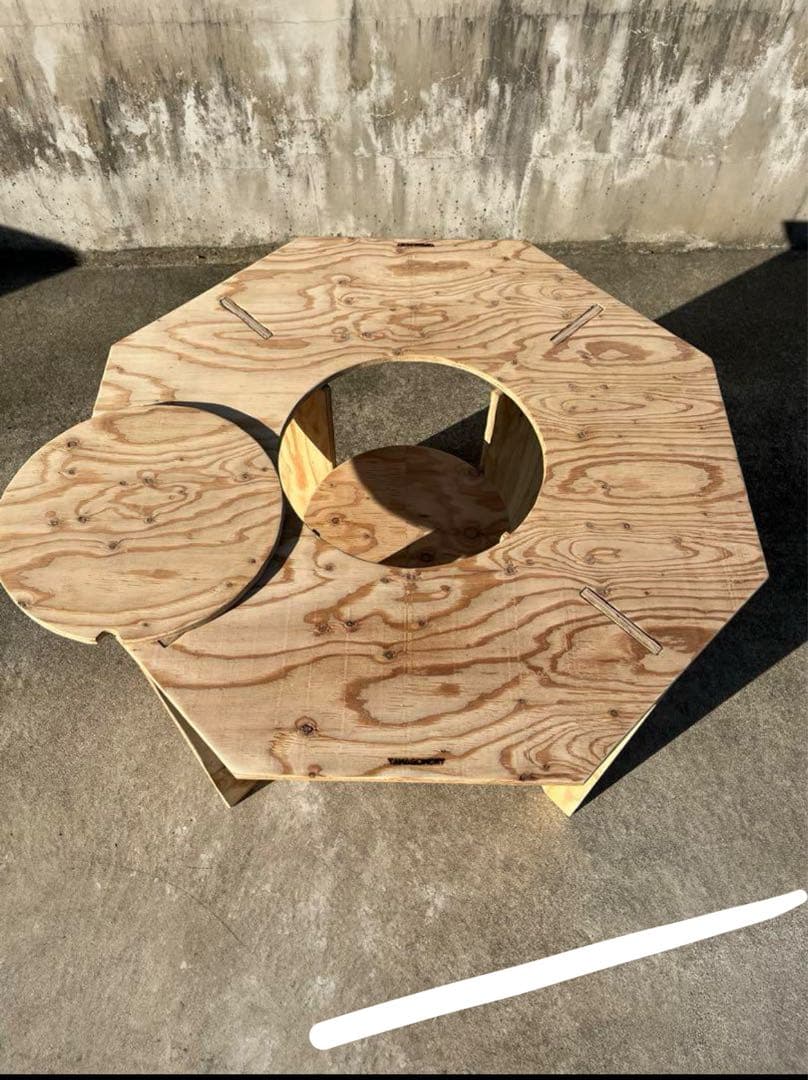 YAMAGOMORY 八卓 High 七輪テーブル 折り畳み