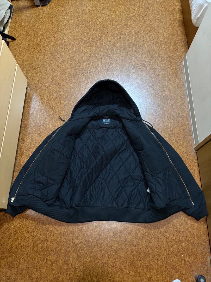 Carhartt 黒 フード付きジャケット アクティブジャケット　アメリカ製