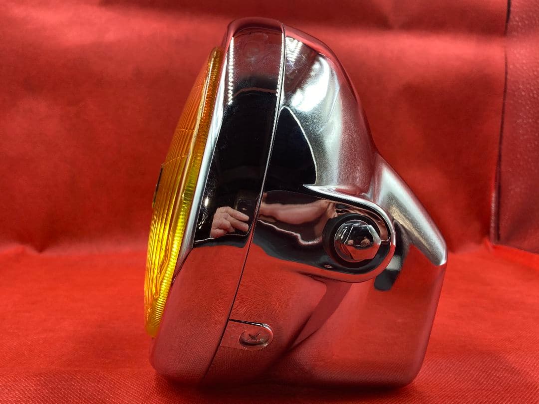 マ−シャルタイプ180パイガラスレンズヘッドライトイエローレンズ