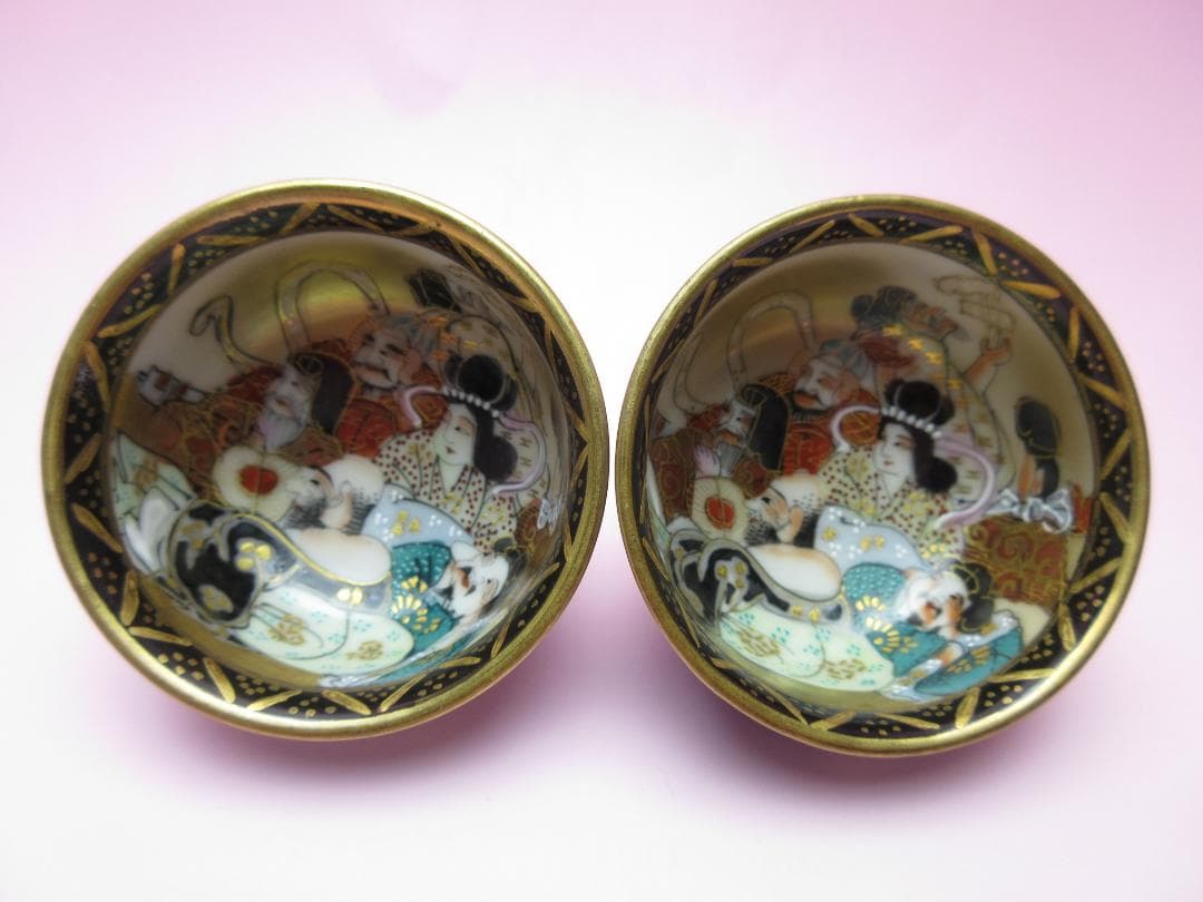 九谷 金彩盃 風景紋 七福神紋 2種5客セット E71224｜2026年