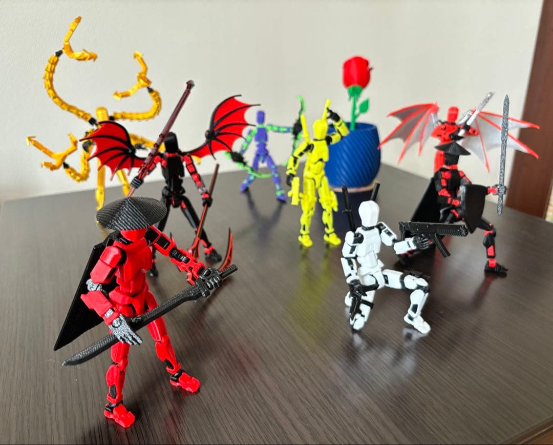 3Dプリンター製　アクションフィギュア まとめ売り 8体セット