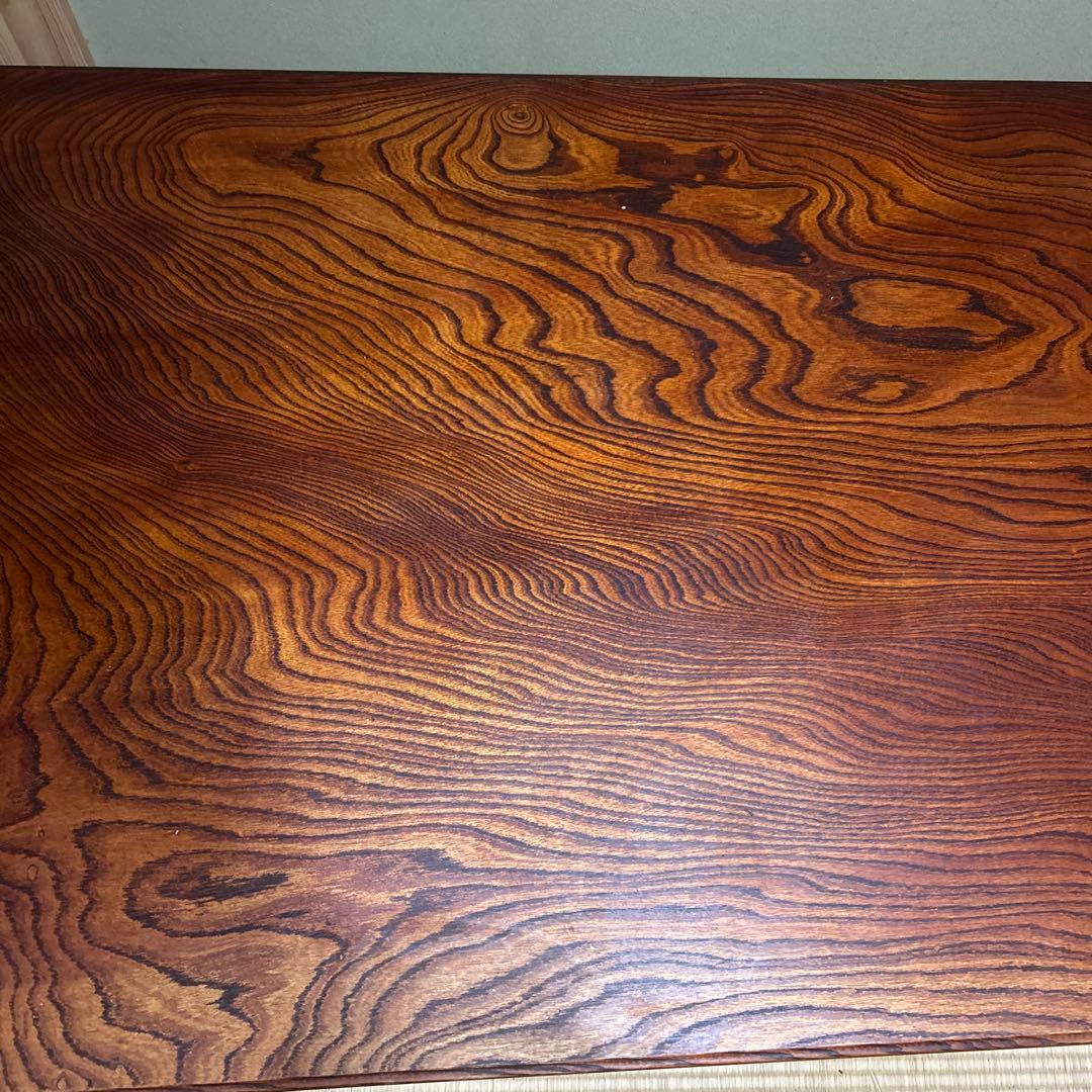 天然木 一枚板 座卓 欅けやき ローテー ブル92×152cmサイズ