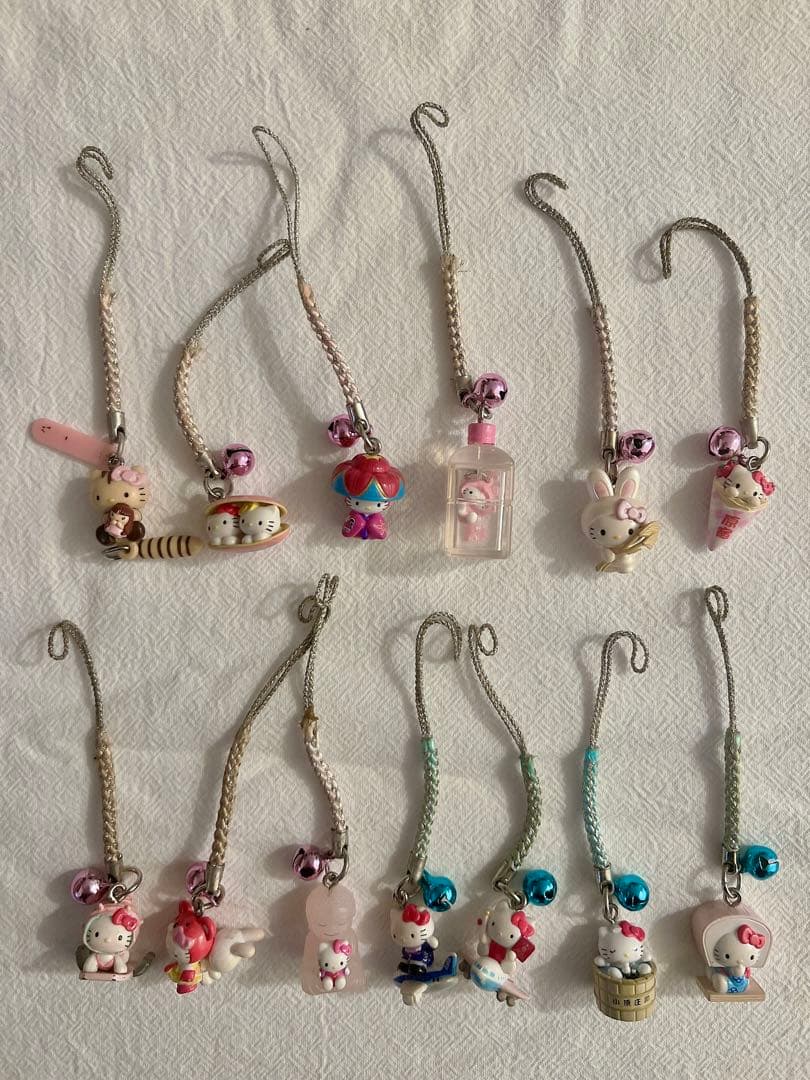 【まとめ売り】ハローキティ 根付け ストラップ チャーム 41個セット