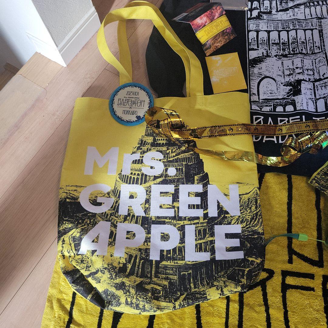 Mrs. GREEN APPLE バベルの塔セット ライトスティックバッグバッジ