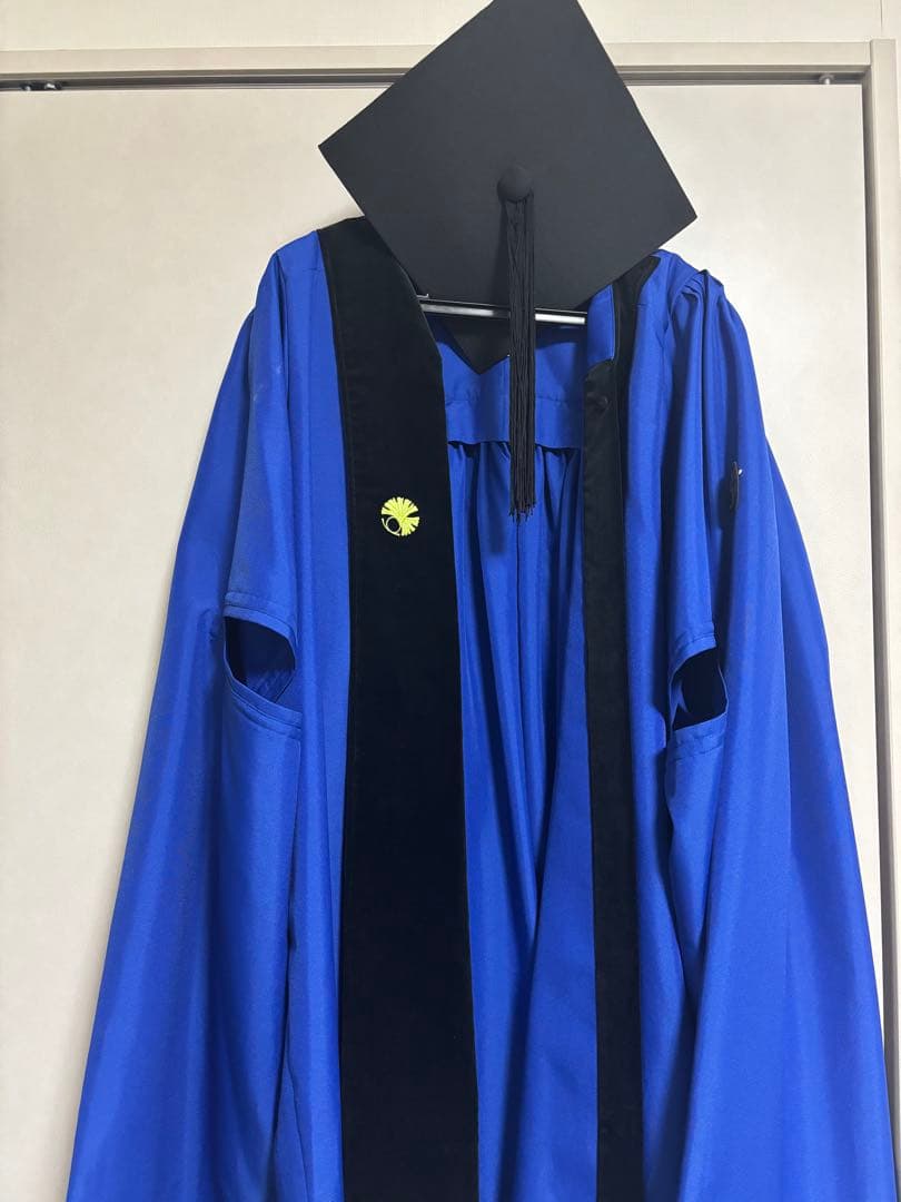 Lサイズ」東京大学修士用アカデミックガウン。経済学研究科 東京大学