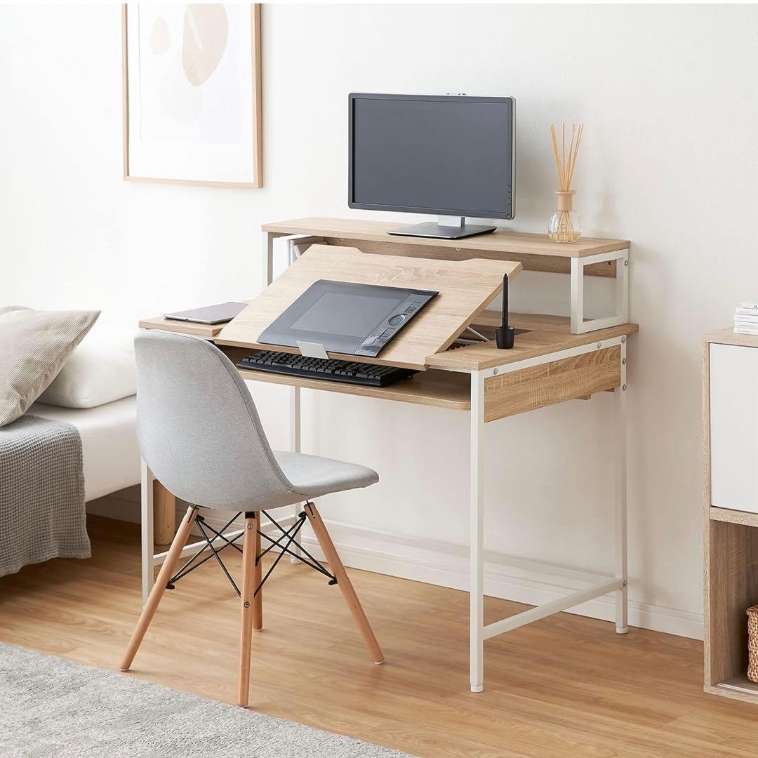 LOWYA ロウヤ パソコンデスク クリエイターデスク 液晶タブレット机