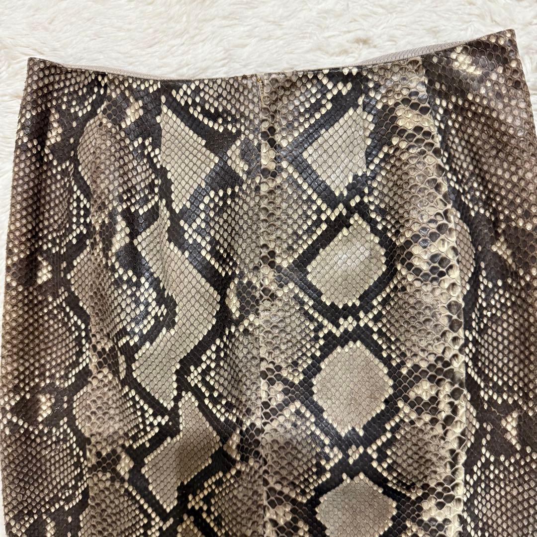 新品 Deuxieme Classe ヘビ革 パイソンレザー タイトスカート38