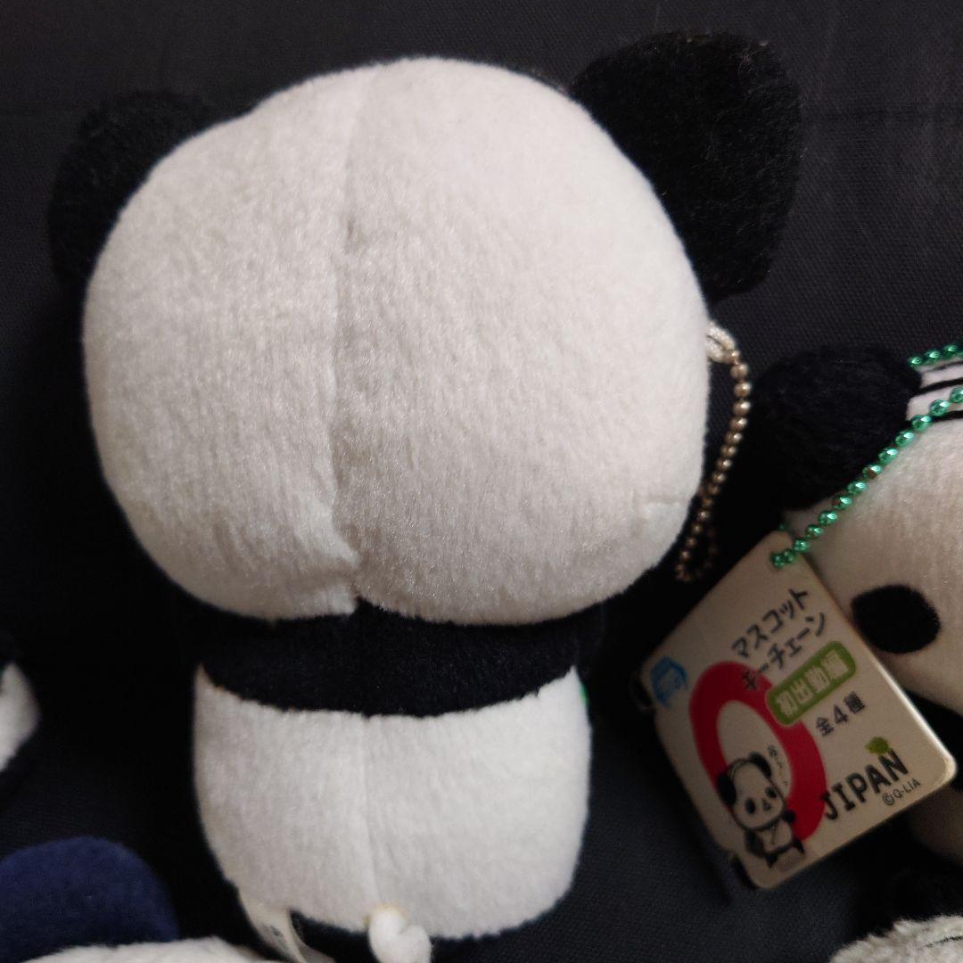 平成レトロ おじぱん おじさんなパンダ ぬいぐるみ リール付きフェイスポーチ