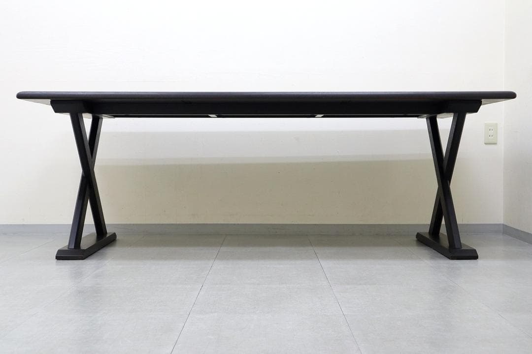 美品 TIME & STYLLE ダイニングテーブル 無垢材 旭川家具 6人用