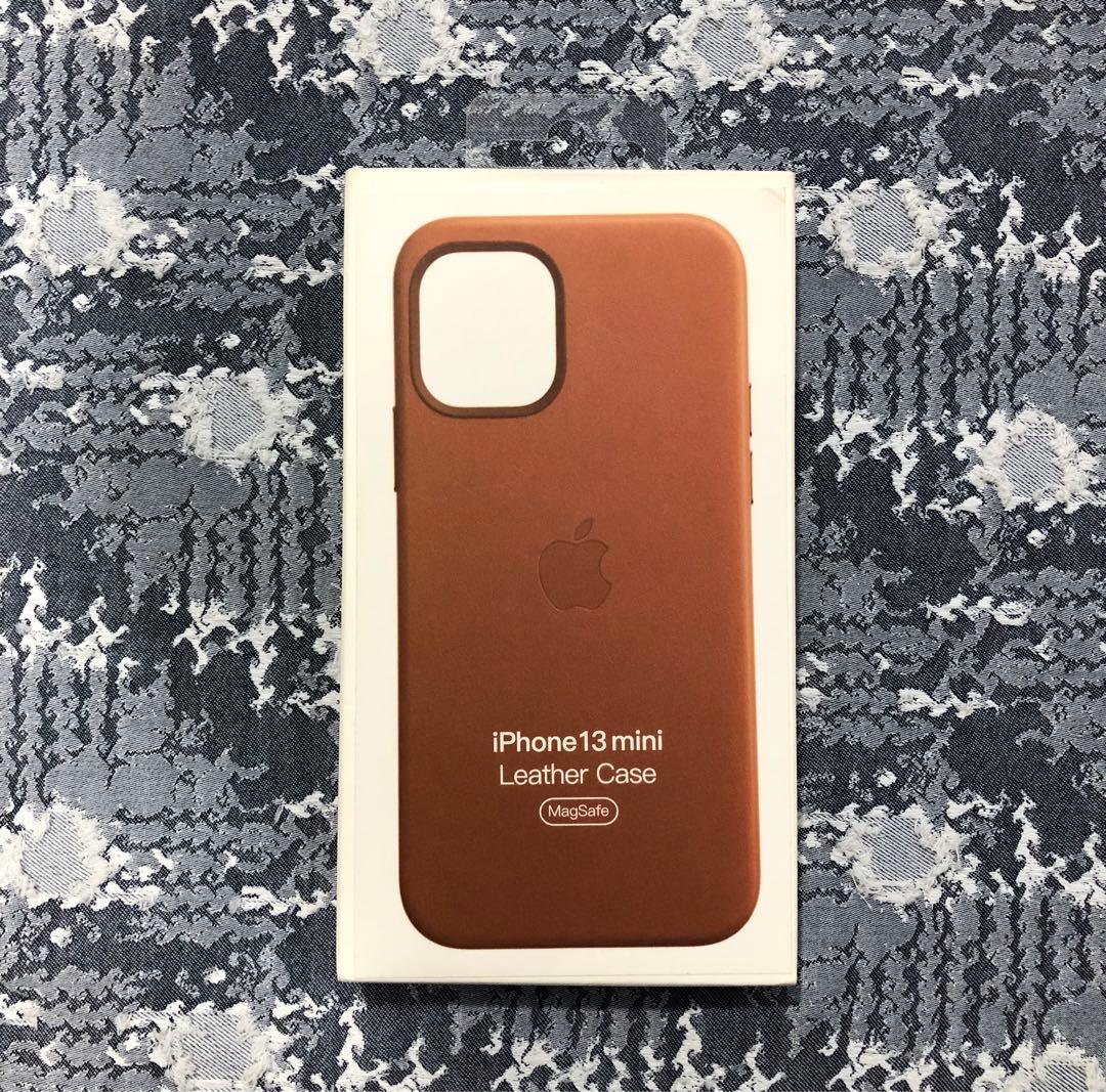 純正品 iPhone 13 mini 新品 レザーケース ゴールデンブラウン - メルカリ