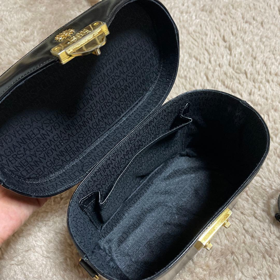 VERSACE ヴェルサーチ サンバースト バニティバッグ ショルダー 2WAY