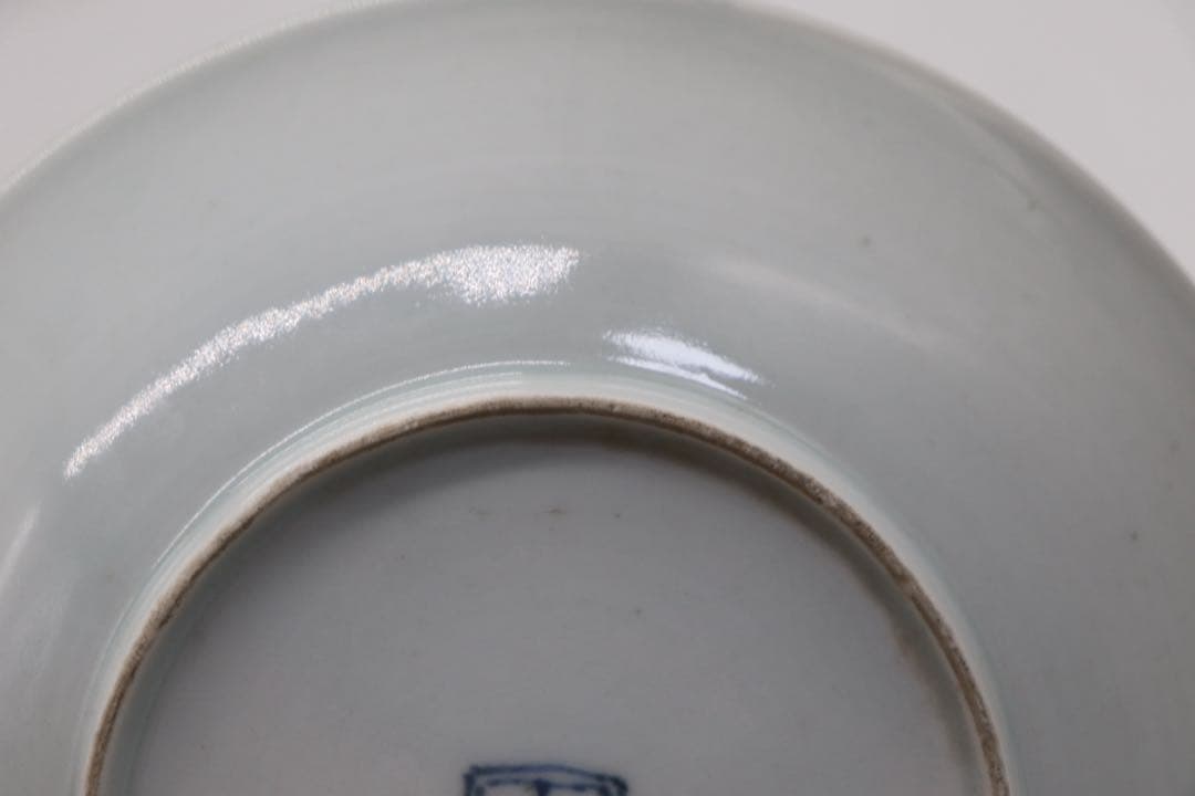 中国 染付 牡丹八卦紋中皿 古染 送料込み251007 - メルカリ