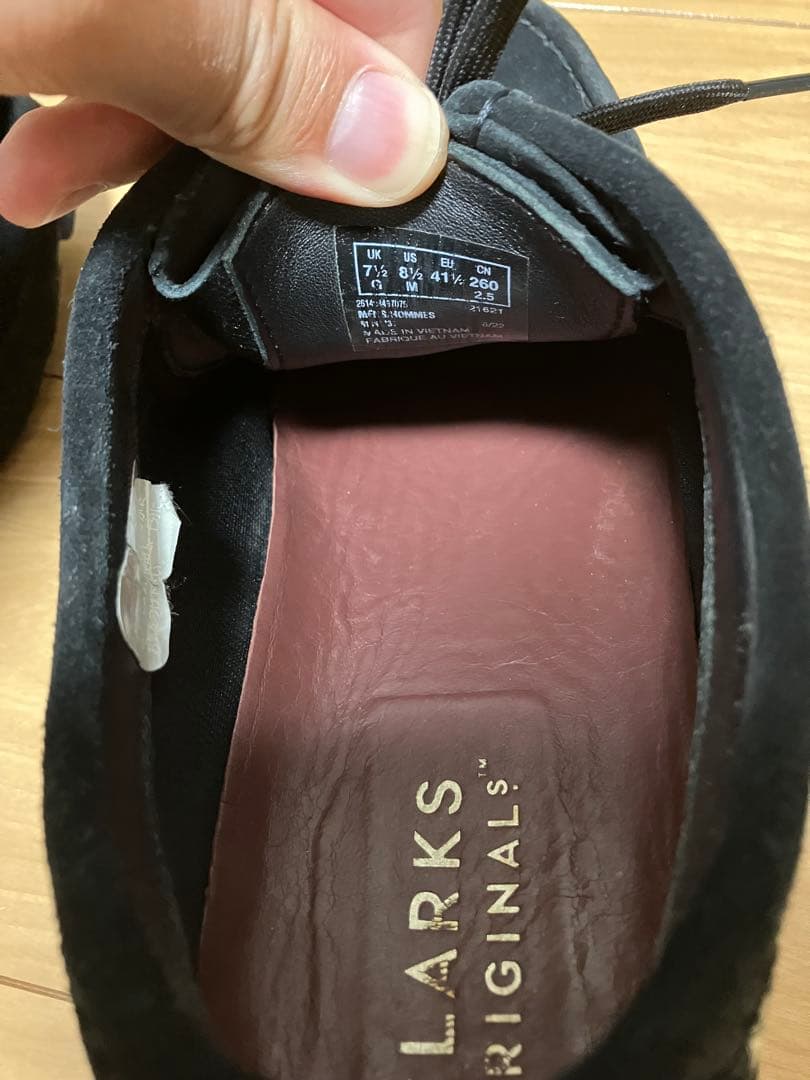 Clarks [クラークス] メンズ ワラビーゴアテックス(ブラックスエード)