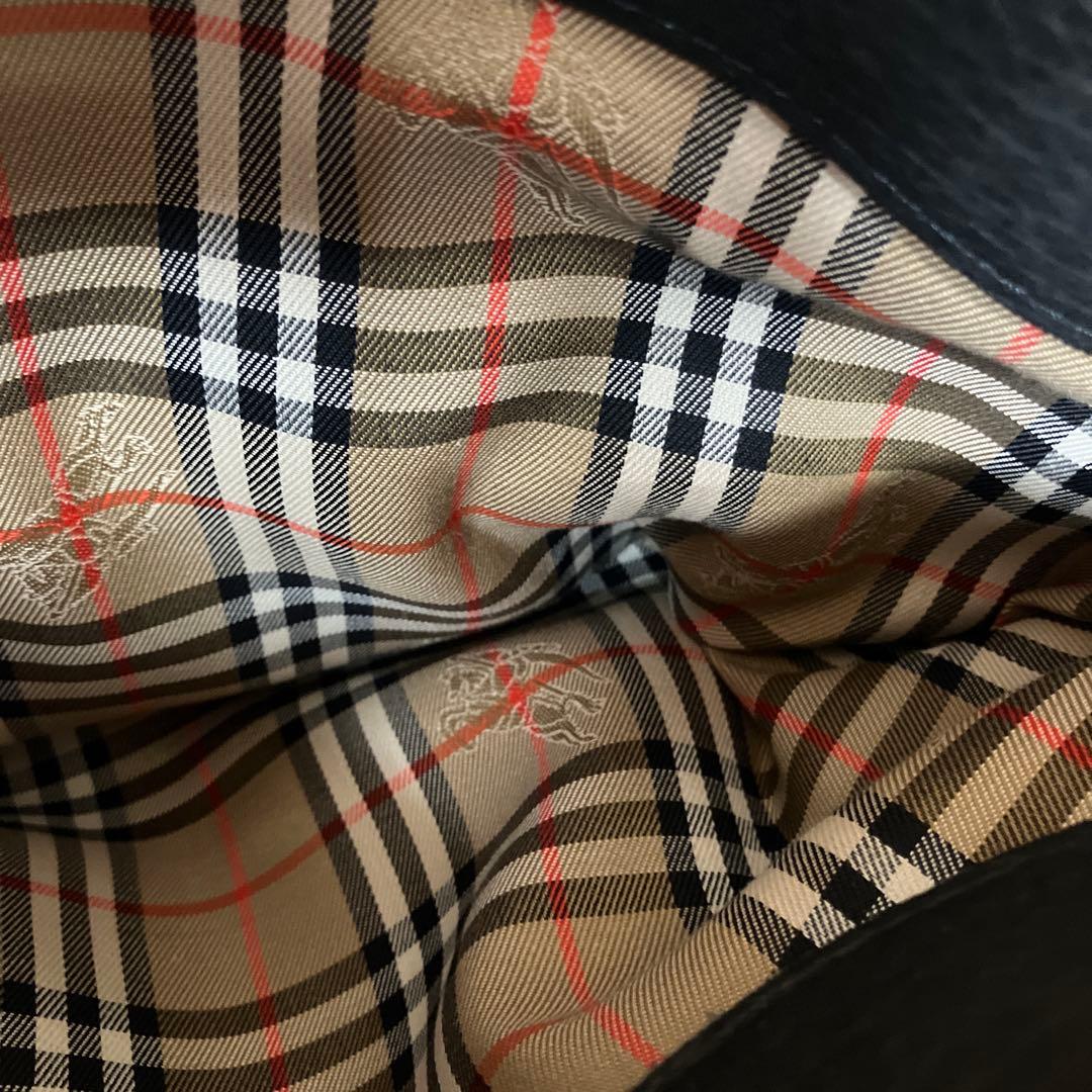 E22 Burberry バーバリー レザー トートバッグ ハンドバッグ