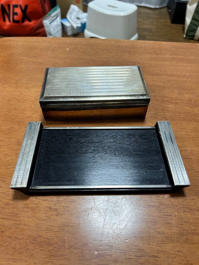 純銀 SILVER 950小物入れ銀製煙草入れアンティーク235g - メルカリ