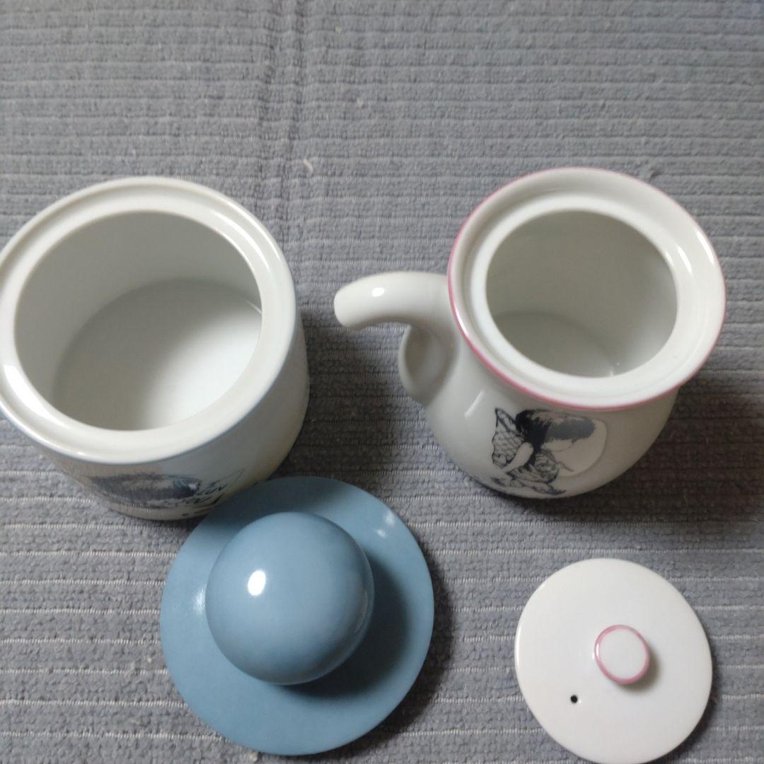 昭和レトロ】フランマーのシュガーポットとミルクピッチャーSasaki