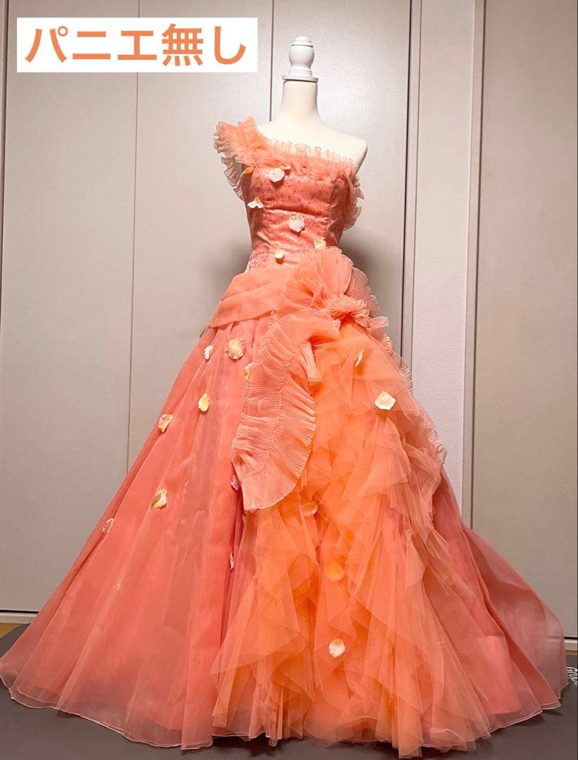 【お値下げ中】AIMER♥︎サーモンピンク(オレンジ)ドレス【エメ】