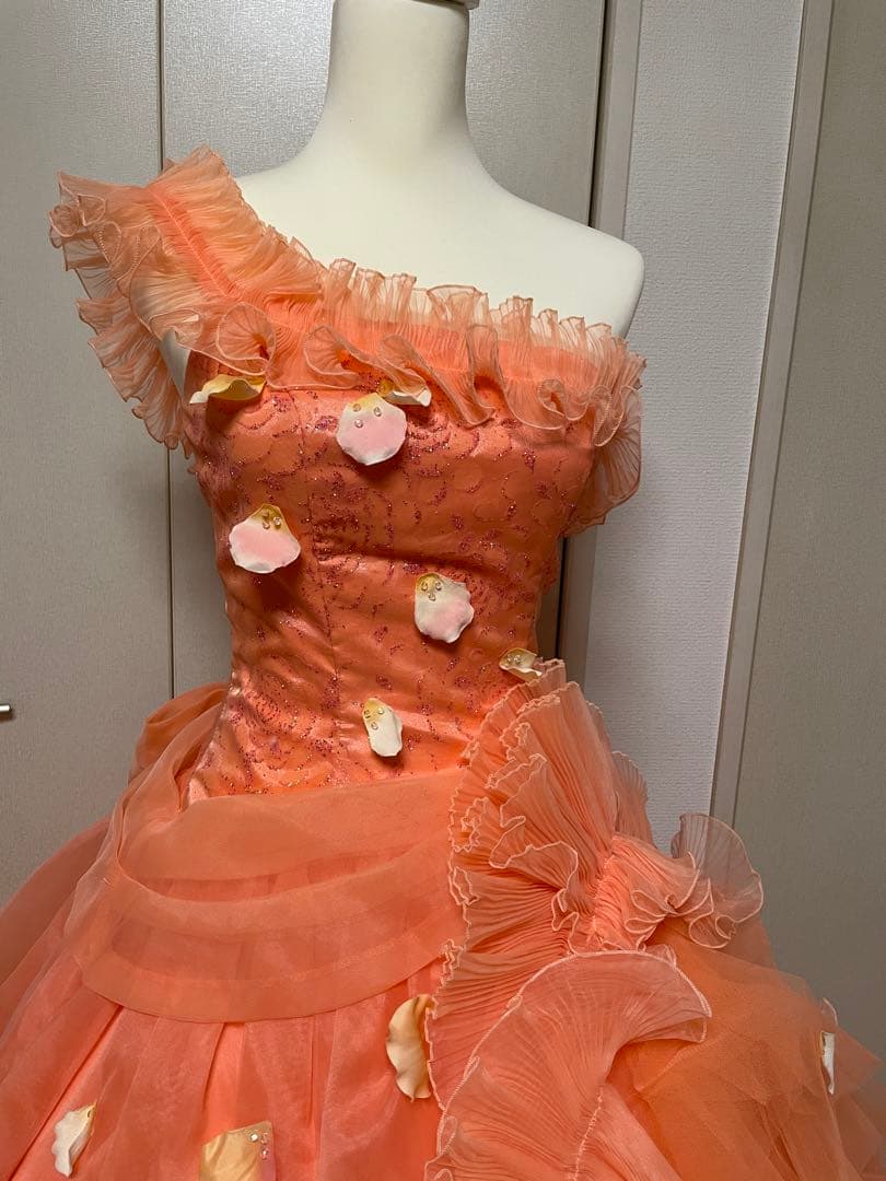 【お値下げ中】AIMER♥︎サーモンピンク(オレンジ)ドレス【エメ】