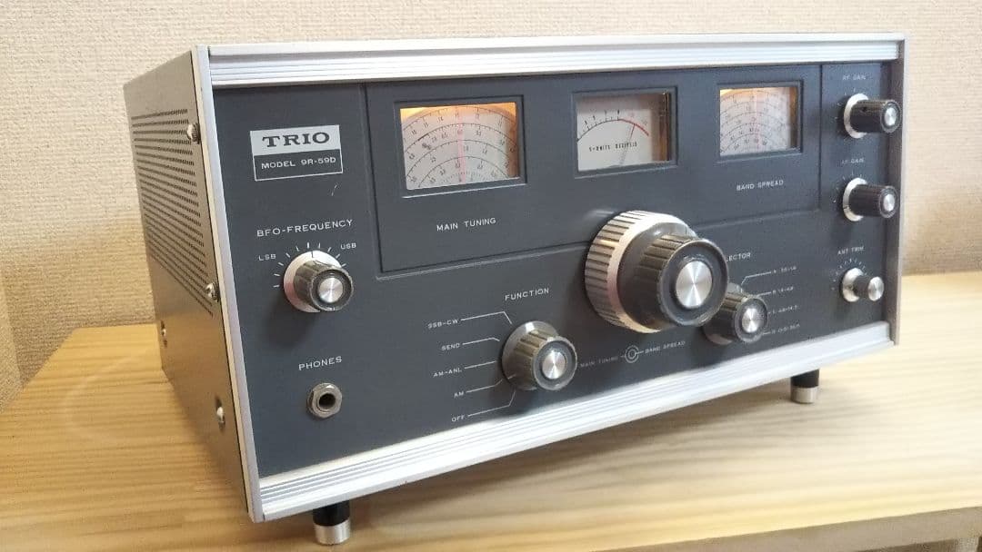美品】トリオ 通信型受信機 TRIO 9R-59D アマチュア無線 受信機