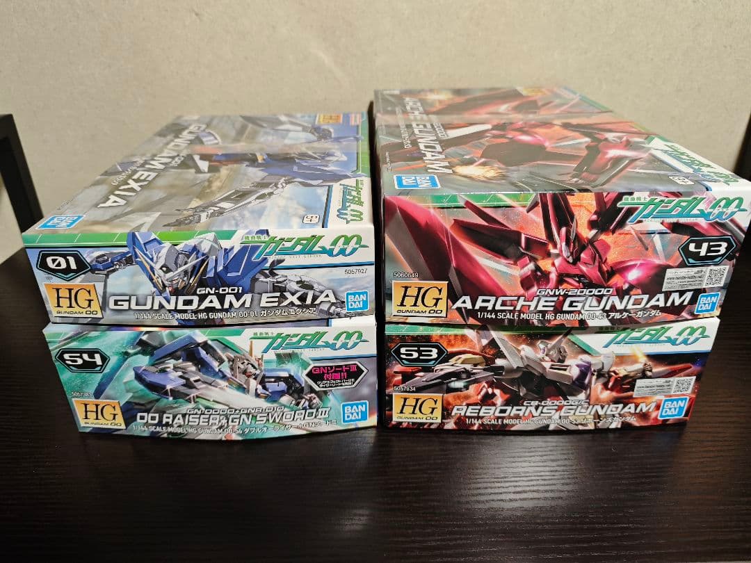 ガンプラ4点まとめ売り『ガンダム00シリーズ』