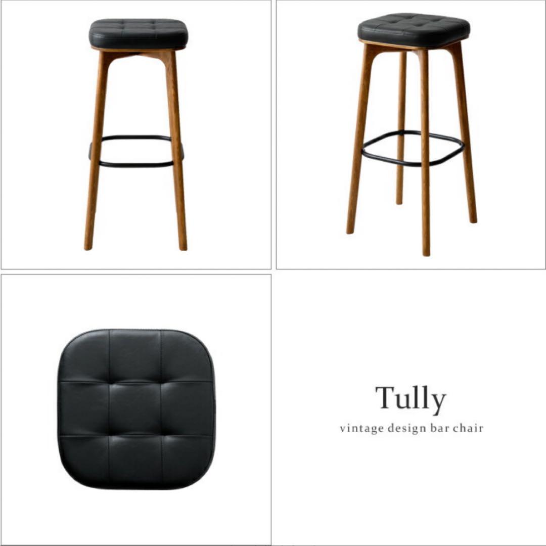 カウンターチェア　天然木　1脚